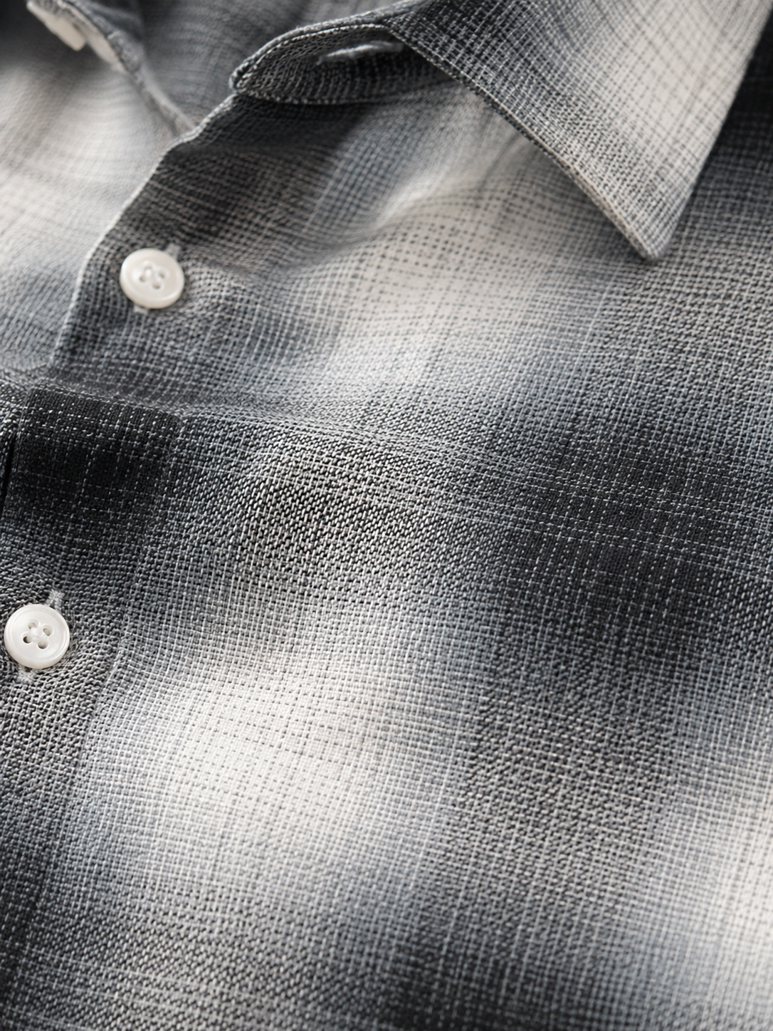 SALLT Men's Blue Textured Cotton Premium Shirt - Full Sleeves - Slim Fit