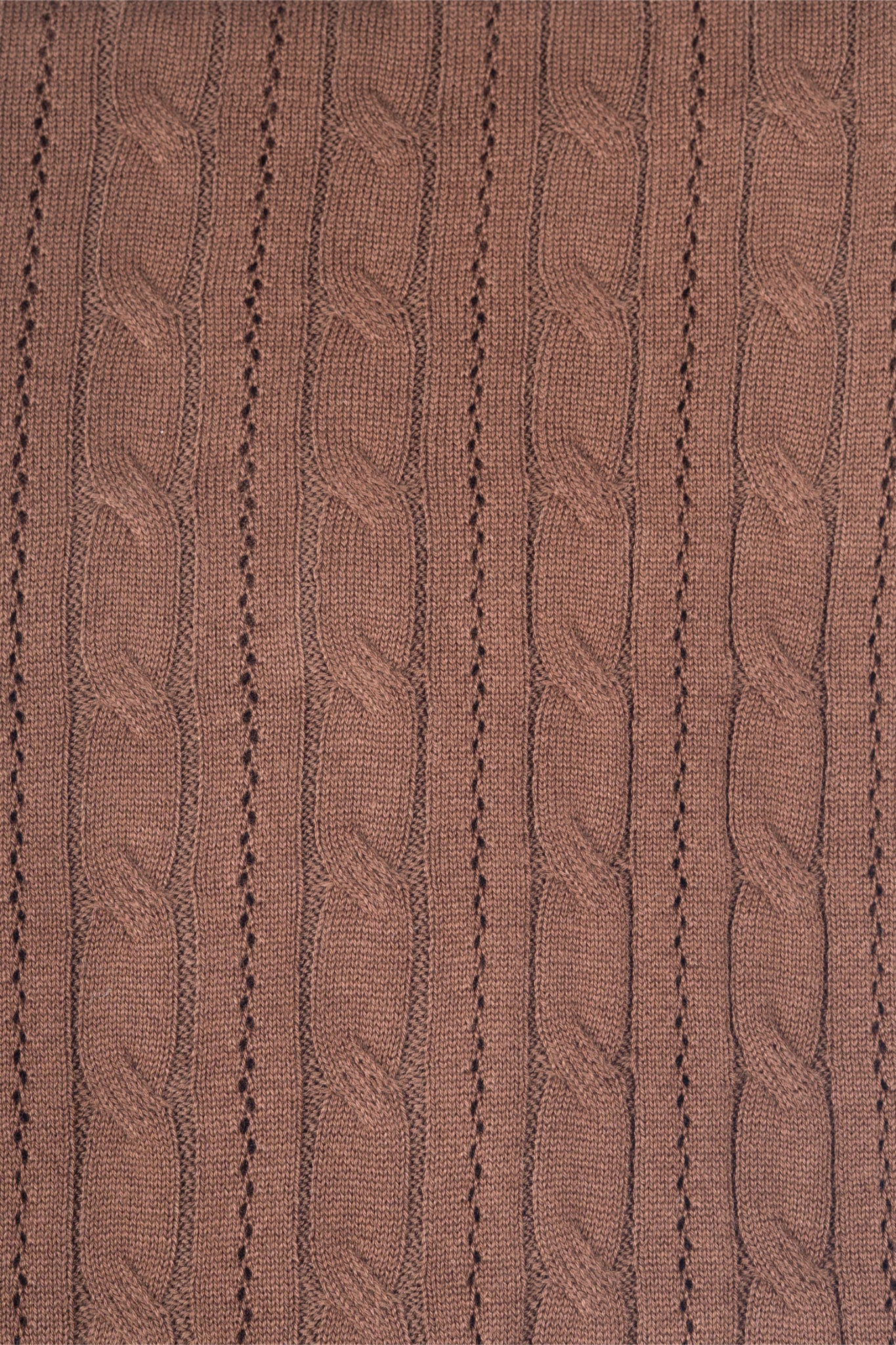 SALLT Brown Knitted Polo Cotton Shirt - Regular Fit