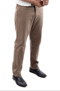 SALLT Khaki Cotton Linen Pants - Regular Fit