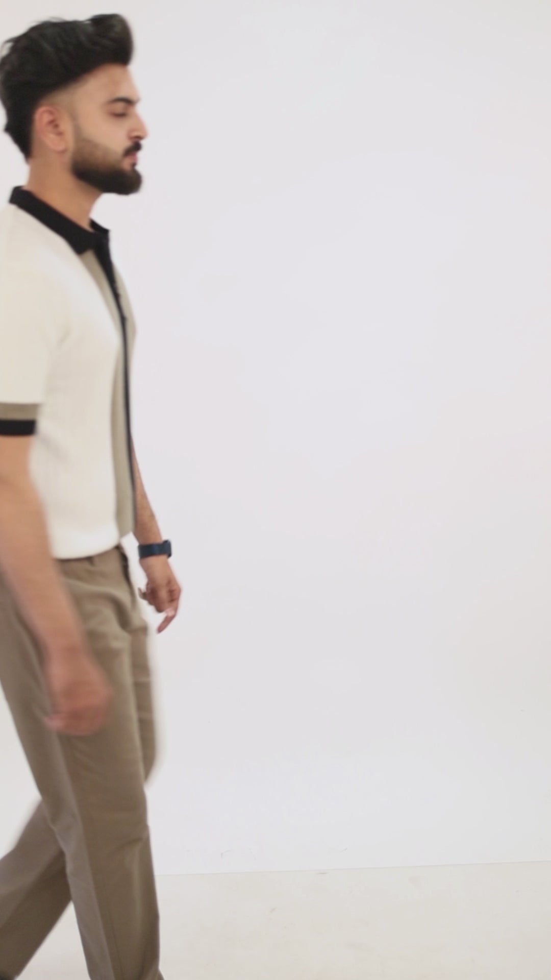 SALLT Khaki Cotton Linen Pants - Regular Fit