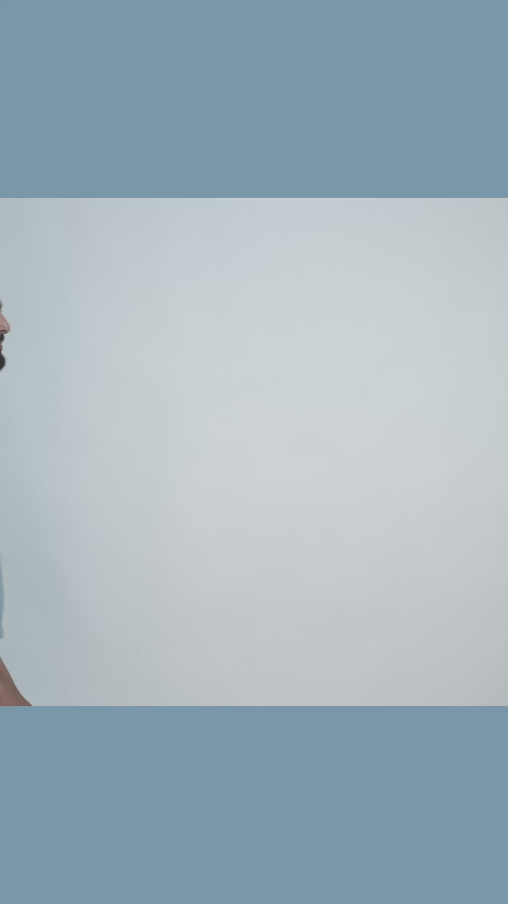 SALLT Blue Knitted Polo Cotton Shirt - Relaxed Fit