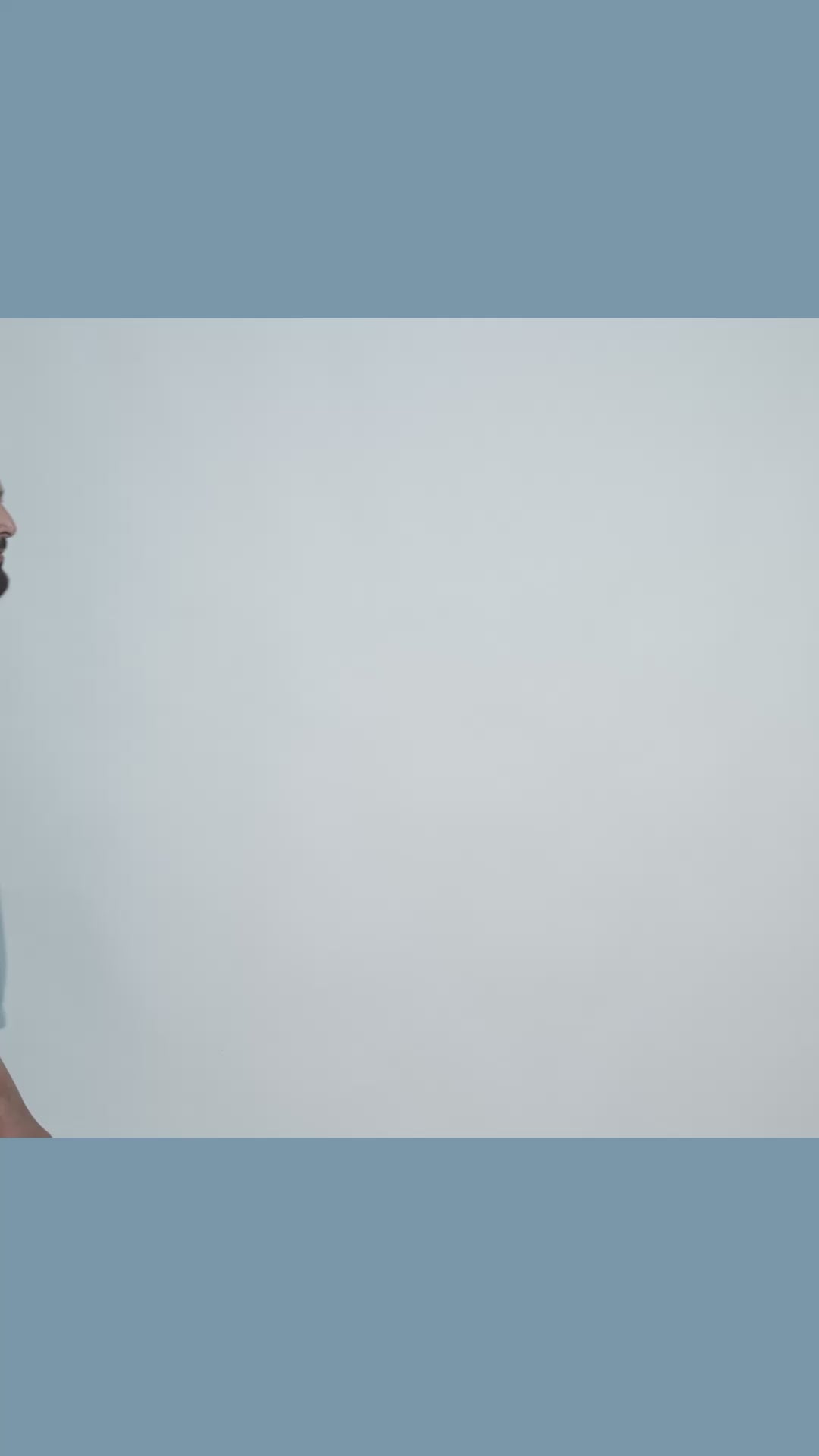SALLT Blue Knitted Polo Cotton Shirt - Relaxed Fit