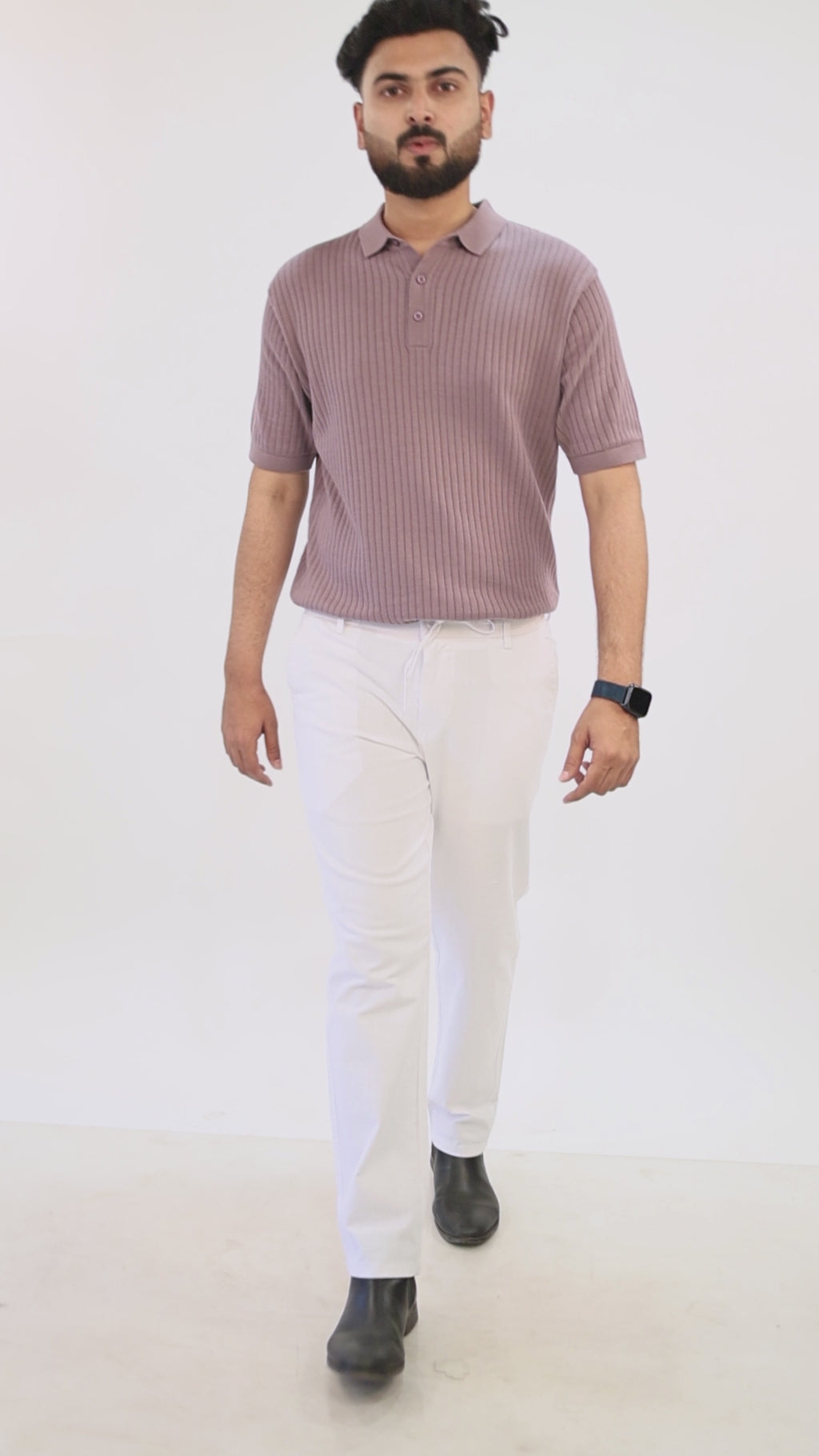 SALLT White Cotton Linen Pants - Regular Fit